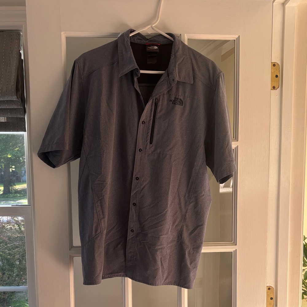The North Face Men's Blue Button Down Shirt